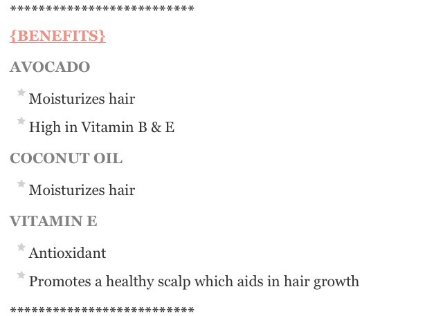 3 Ingredient Hair Mask