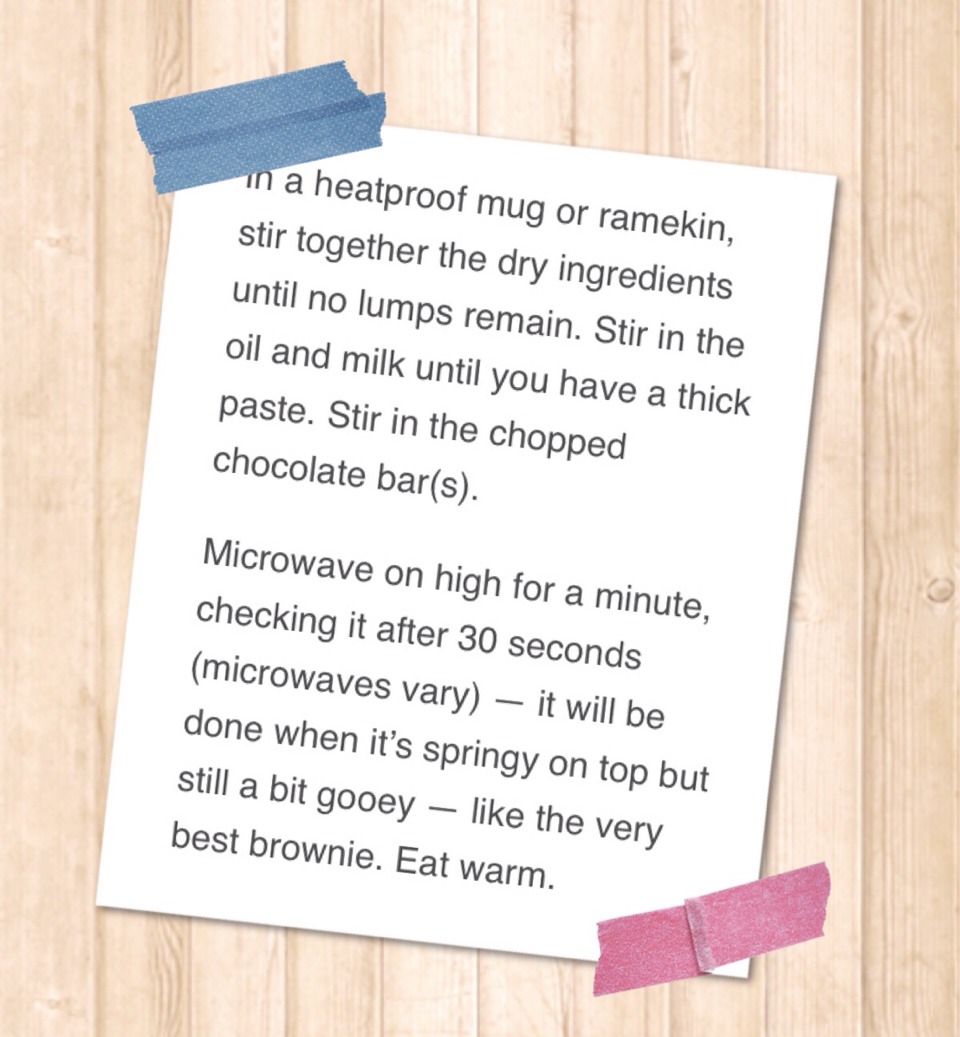 1minute Microwave Cup Brownie🍪🍪🍪