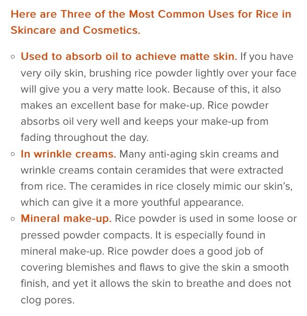 Skin Brightening Antiaging Rice Powder Mask👌👍