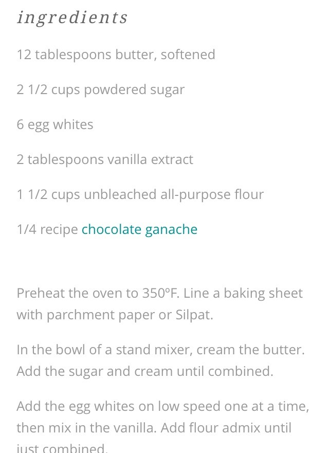 Milano Cookie Recipe