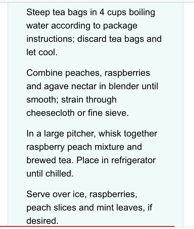 Raspberry Peach Iced Tea ❤️ Homemade!