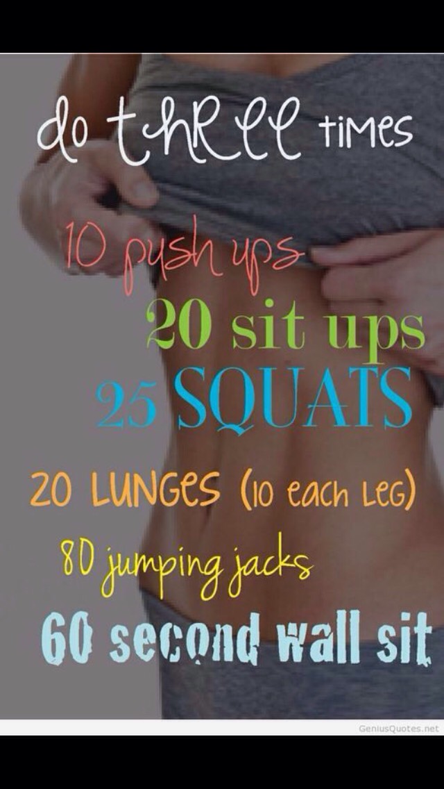 3 Times A Week Work Out💕