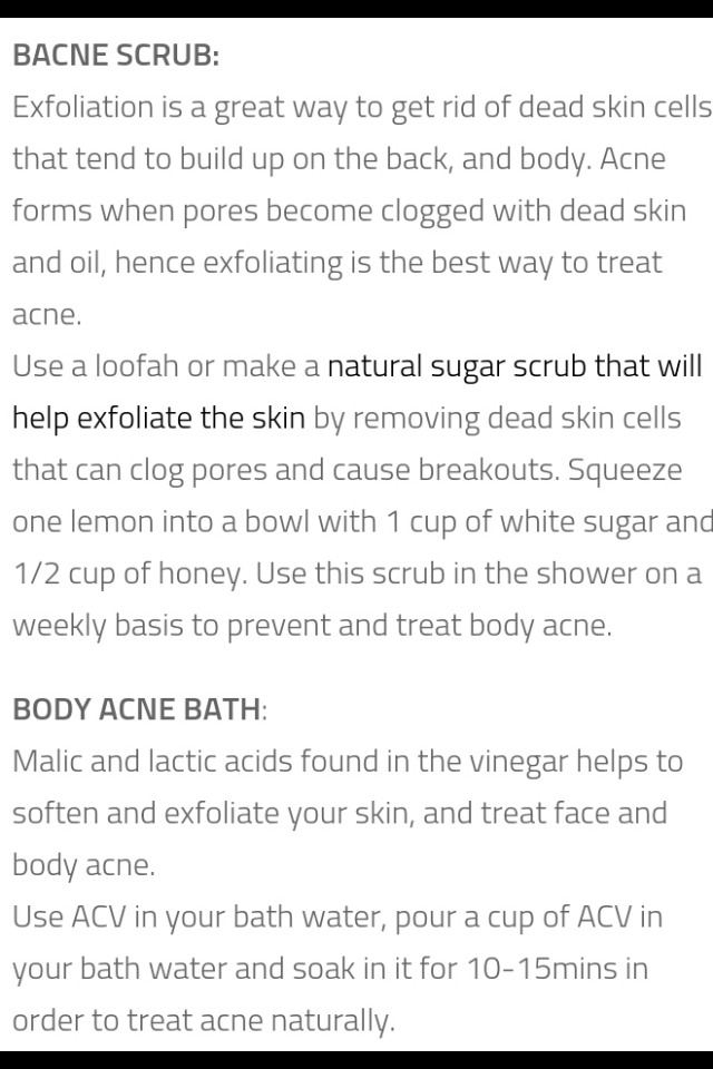 Get Rid Of Body Acne!