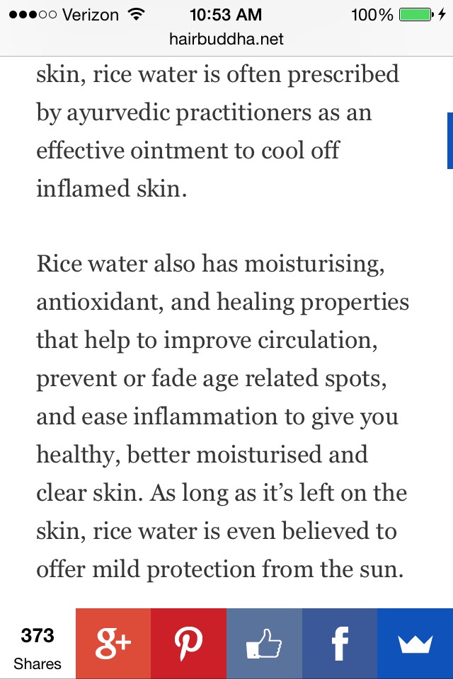 Rice Water For Beautiful Hair & Skin