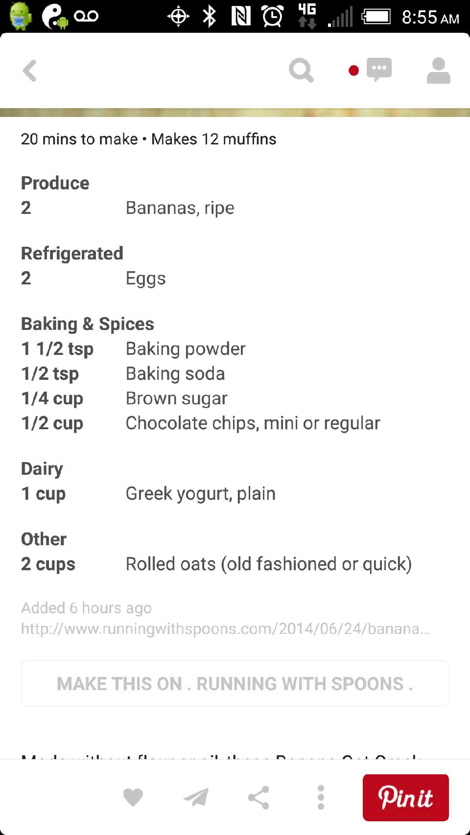 Chocolate banana Greek yogurt cupcakes