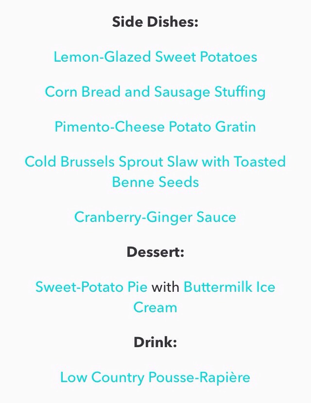 Thanksgiving Menu Plans #friendsgiving