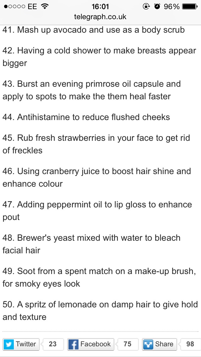 Top 50 Tips For Women 💅💄