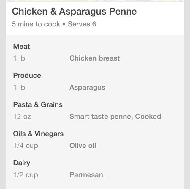 Chicken & Asparagus Penne