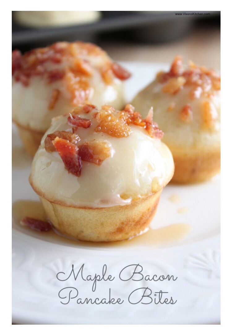 Maple Bacon Pancake Bites!!