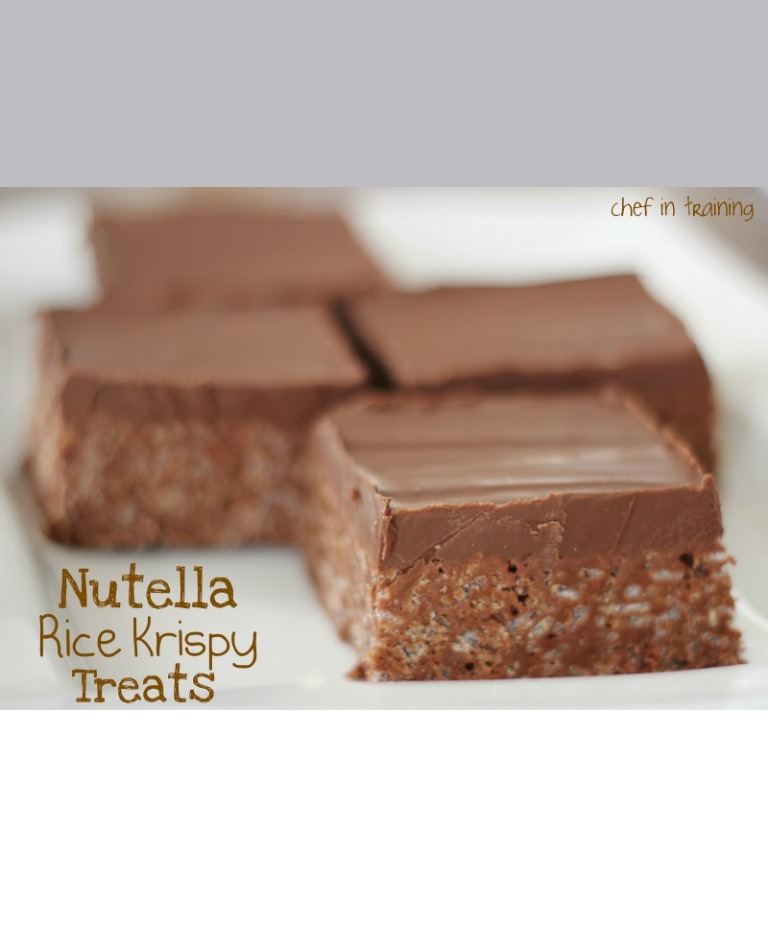 Nutella Rice Crispy Treats Recipe 