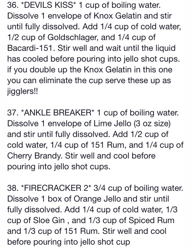 70 Jello Shot Recipes 🍸🍹