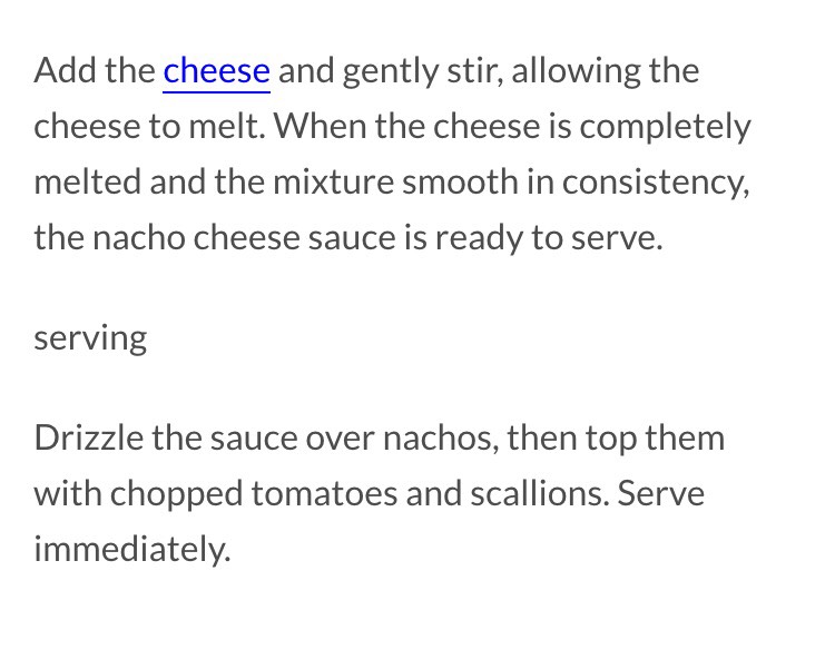 Homemade Nacho Cheese Sauce.