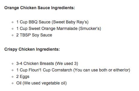 3-Ingredient Orange Chicken Sauce Recipe