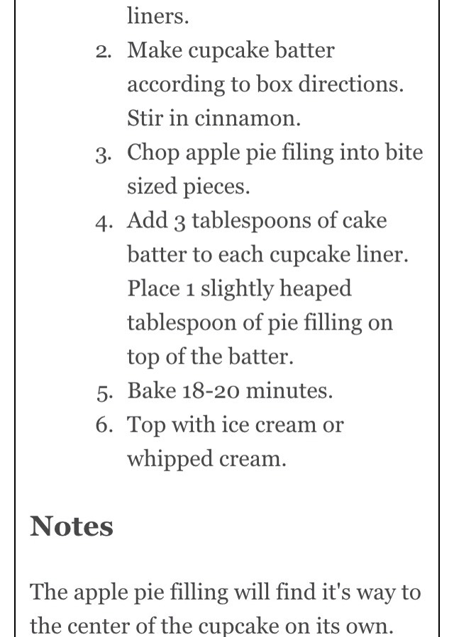 Apple Pie Cupcakes