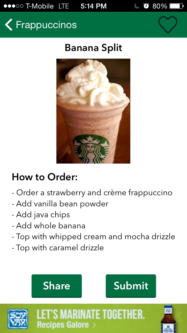 Secret Starbucks Drinks