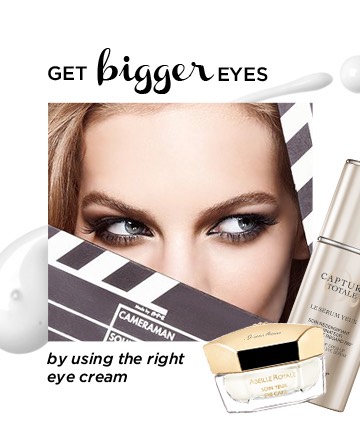 You want to know how to make your eyes look bigger, you need to start by applying eye cream. This will help smooth, de-puff and prep your skin for a flawless concealer application (just imagine applying foundation without first applying moisturizer -- the result just isn't as flawless).