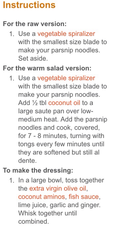 Ginger Garlic Parsnip Noodles
