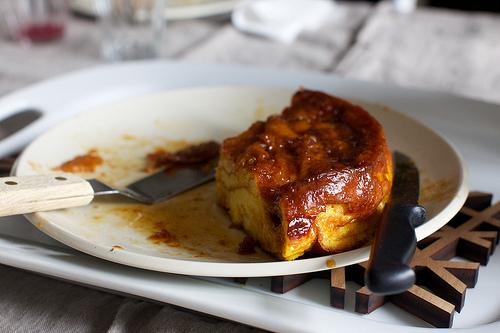 Serve, cutting it into wedges at the table and spooning a healthy dollop of mascarpone onto each plate.