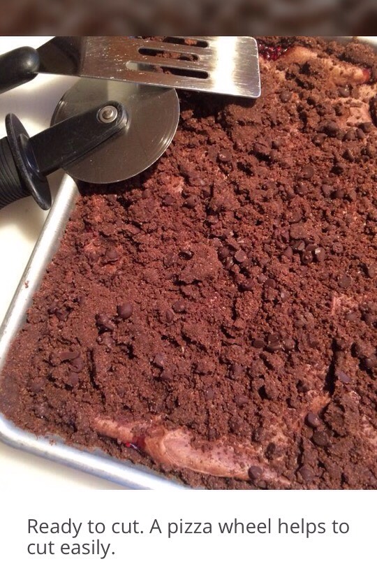 Midnight Chocolate Raspberry Cream Cheese Bars