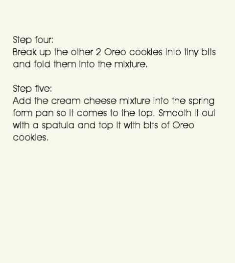 No bake Oreo Cheesecake