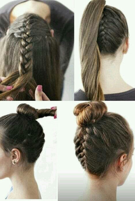 got to try hair tutorials- step by step