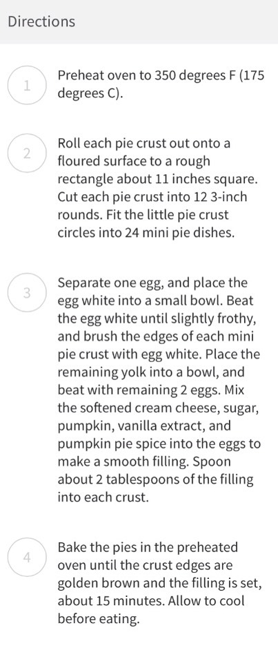 ✨Mini Pumpkin Pies✨