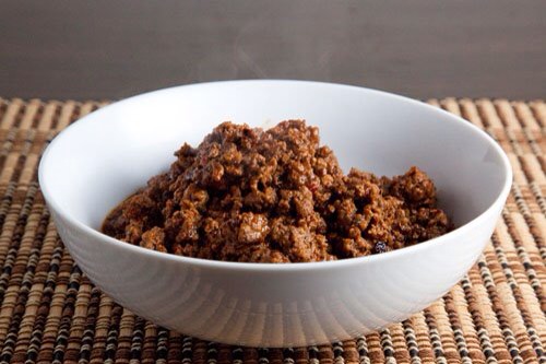 When the potatoes are soft, fill the potatoes with the taco meat!