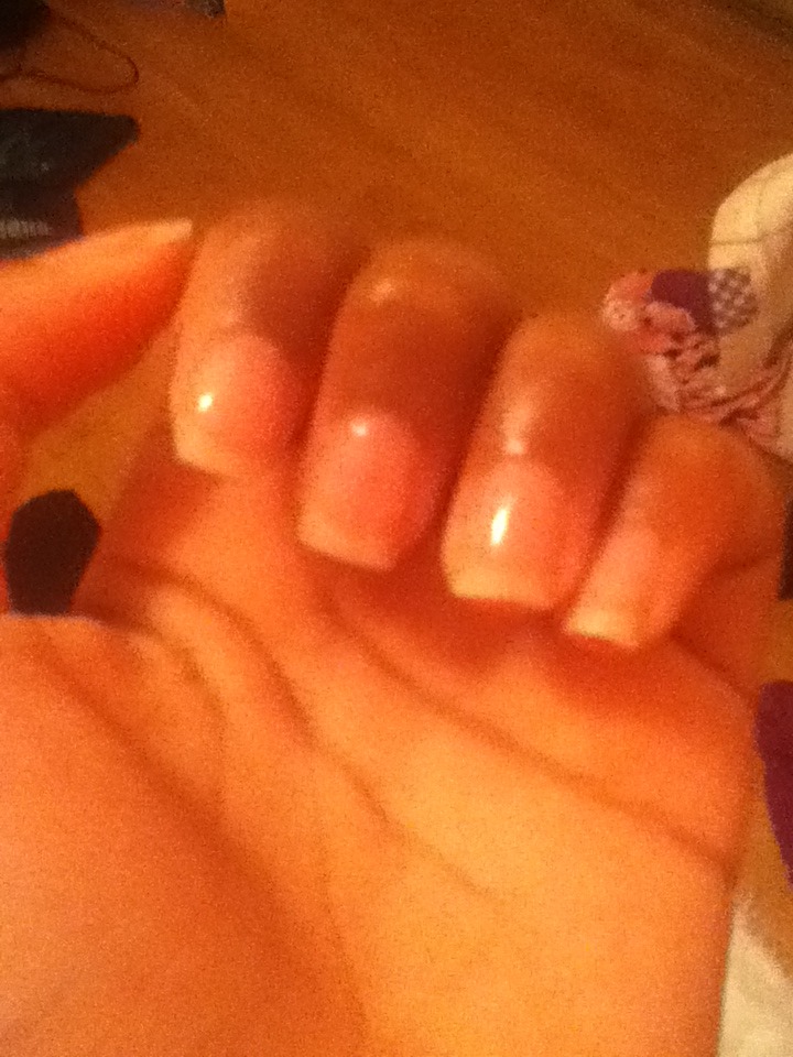 I did file my nails in this picture, so your nails probably won't look exactly like this.