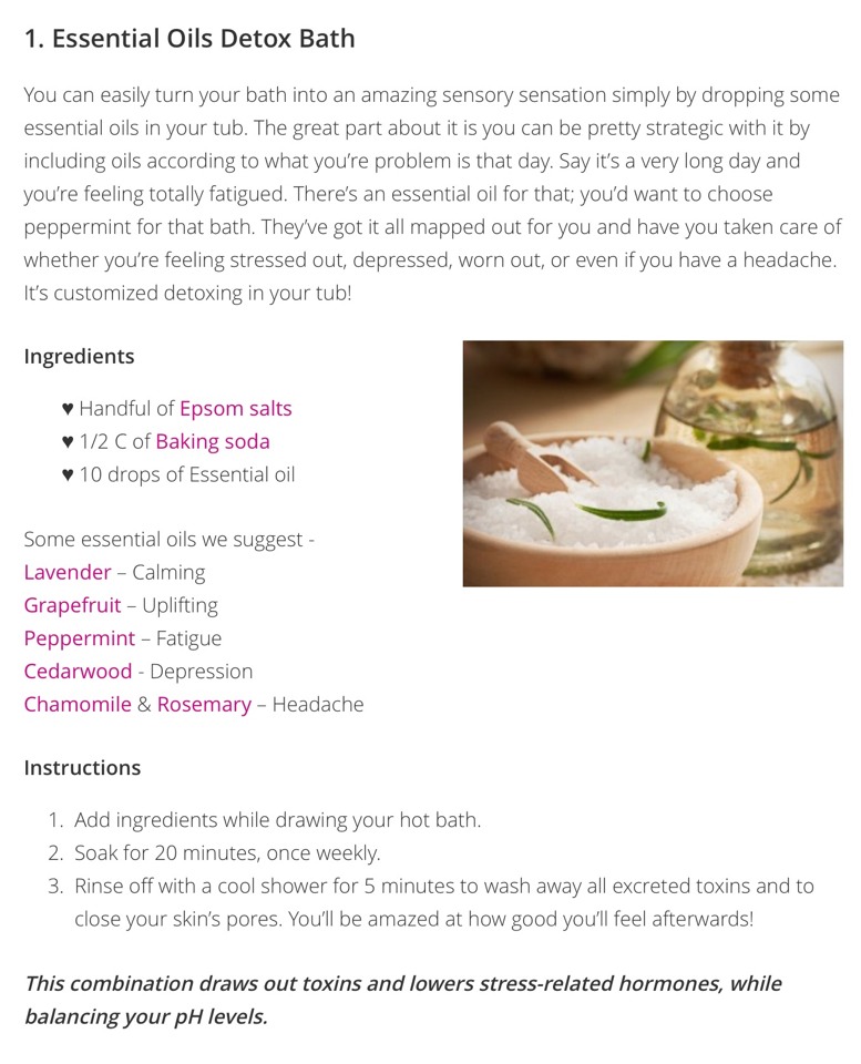 🛁 5️⃣ Easy DIY Detox Bath Recipes - C'mon... Treat Yourself! 🛁
