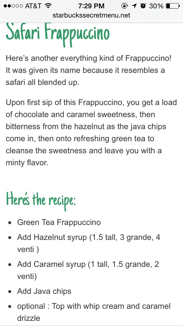 Starbuck Secret Menu Pt. 2