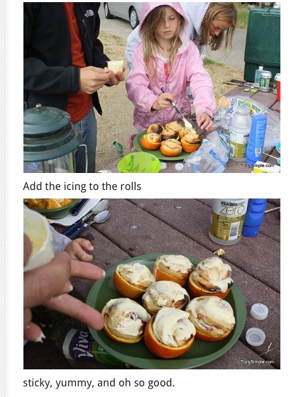 " Campfire Cinnamon Rolls"😋