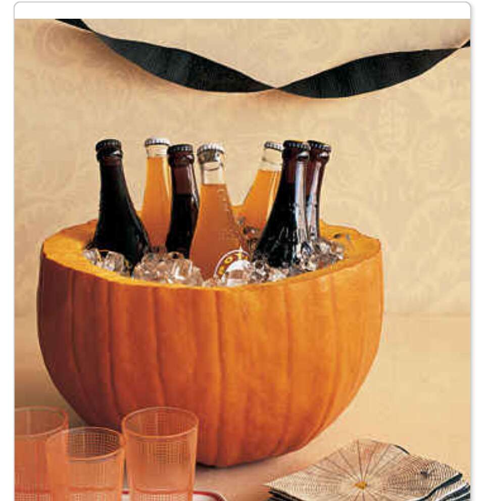 left over pumpkin makes for a great cooler