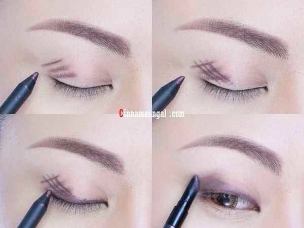 Forgo eyeshadow and instead, crosshatch gel liner onto lids and blend for long-lasting, budge-proof coverage.