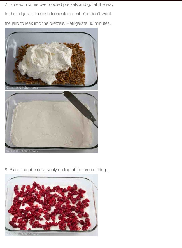 Raspberry Pretzel Jello Recipe😋👌