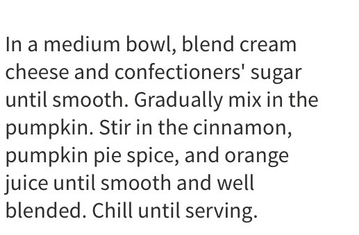 I actually used an electric mixer instead just to make sure it's smooth. I prefer to serve with nilla wafer cookies (the combination is amazing) or you can use ginger snaps, graham crackers, or an assortment. I even hollowed out a baby pumpkin for presentation which was adorable!