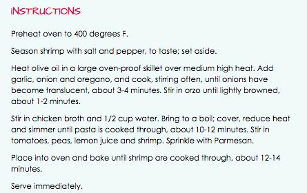 One Pot Lemon Orzo Shrimp - Light And Delicious!