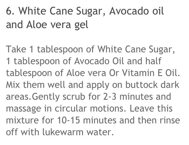 Seven Best Natural Home Remedies And Tips To Cure Dark Buttocks (Bum) 