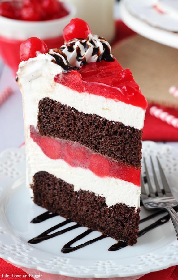 Black Forest Ice Cream Cake 