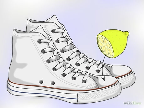 
Use lemon. Cut a lemon in half and directly apply the cut side of one half to the scuff marks on your shoe. Scrub vigorously to remove the mark.
