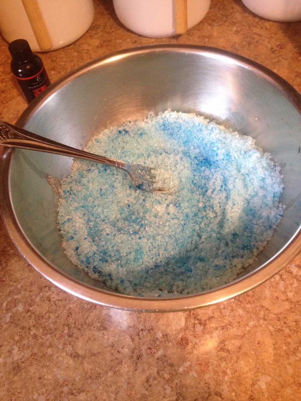 Finally after that you will mix everything together making sure to get all of the clumps out.