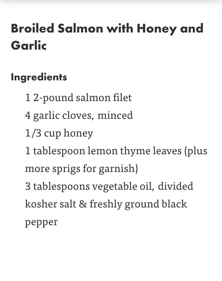 Broiled Salmon With Honey And Garlic!!