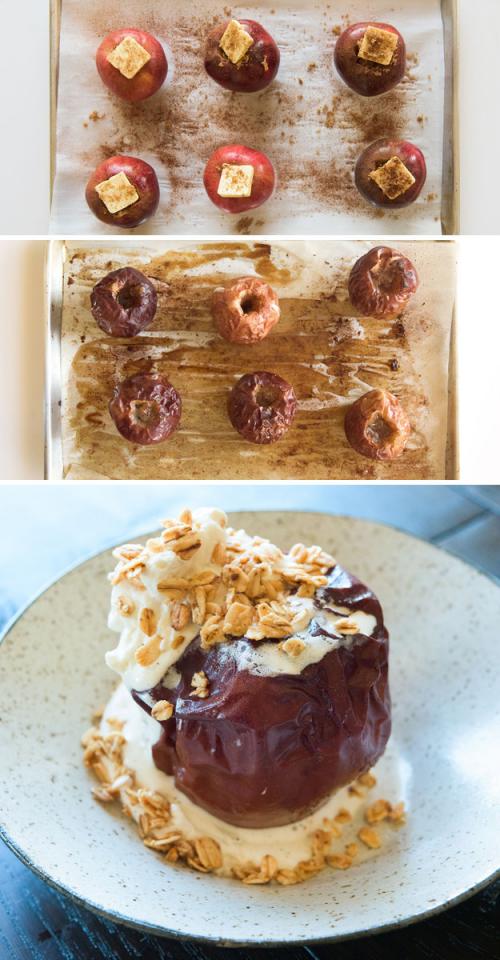 6.Serve individual baked apple crisps instead of apple pie.