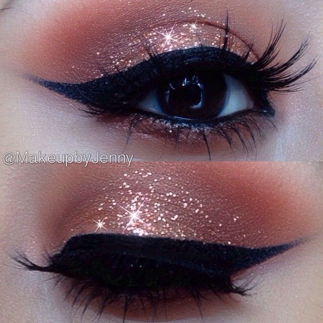 Sparkly Holiday Eye Makeup 