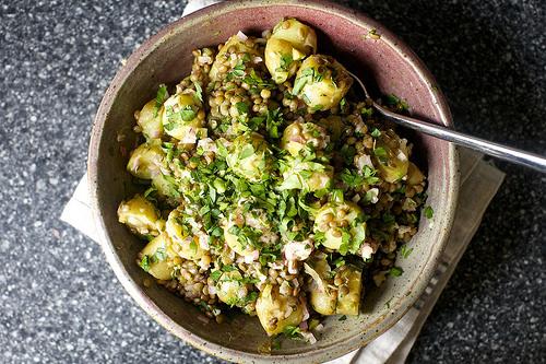 Warm Lentil And Potato Salad