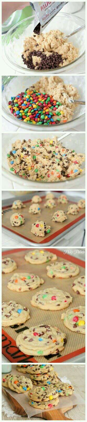 m&m cookies. 