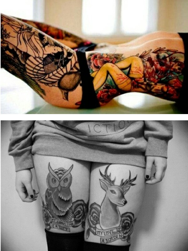Sexy Thigh Tattoos And Designs For Women! 