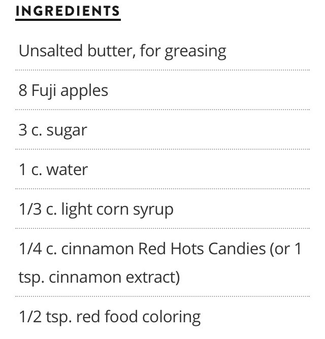 Homemade Candy Apples