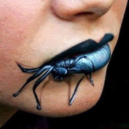 Creepy Halloween Lip Makeup Ideas