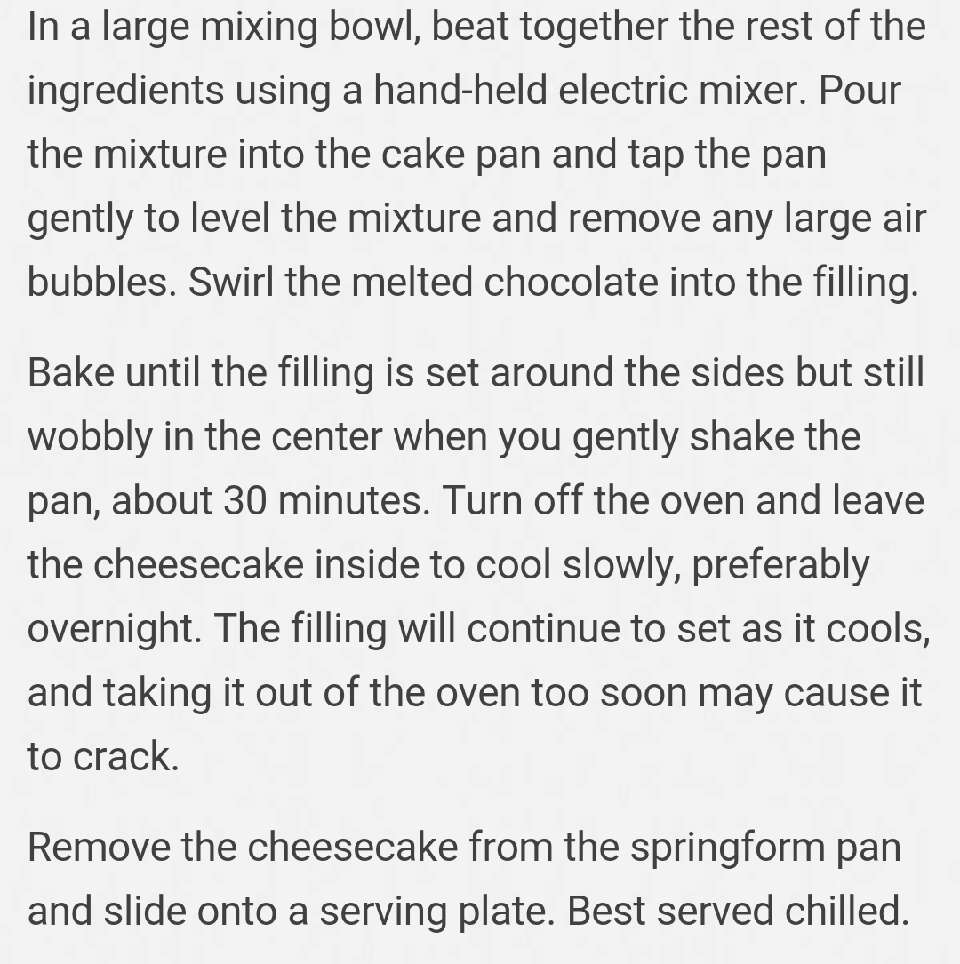 Chocolate Swirl Cheesecake!