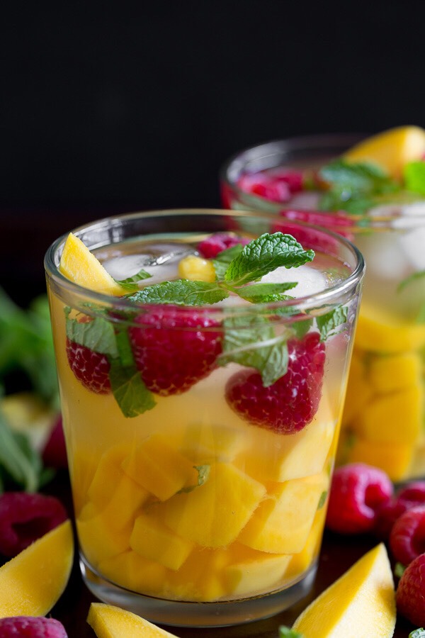 Raspberry Mint Sangria!